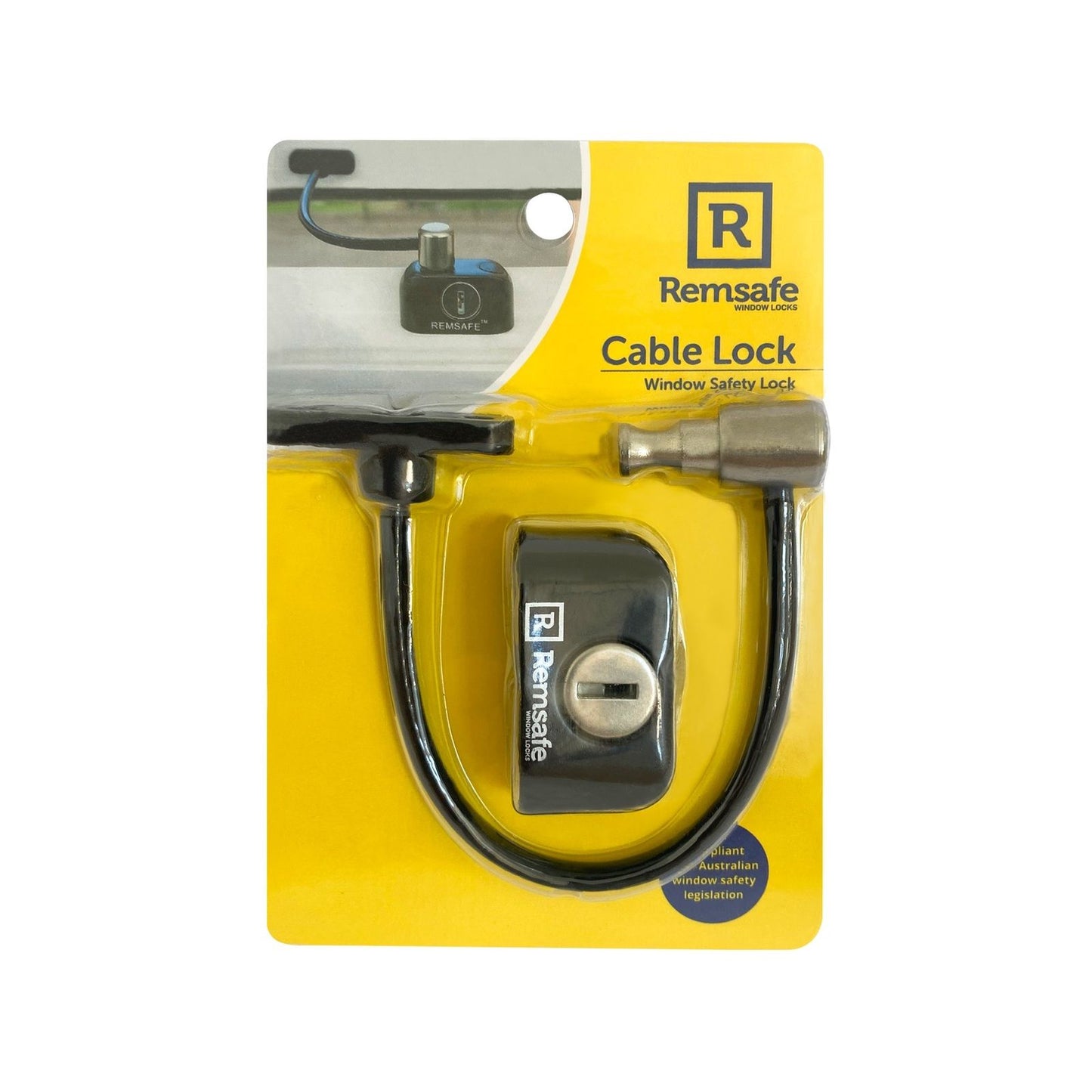 Remsafe Window Restrictor - 21 x 25mm - Black