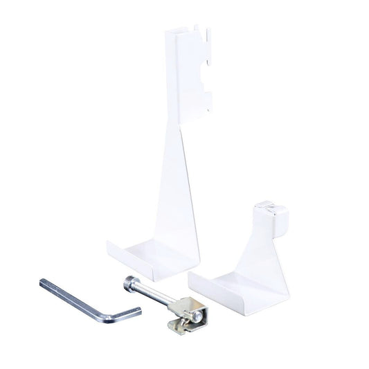 Flexi Storage Home Solutions White Double Slot Over Door Hook