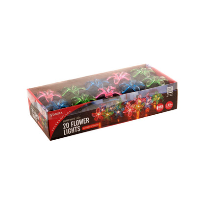 Lytworx Warm White Flower Lights - 20 LEDs - 2.85m