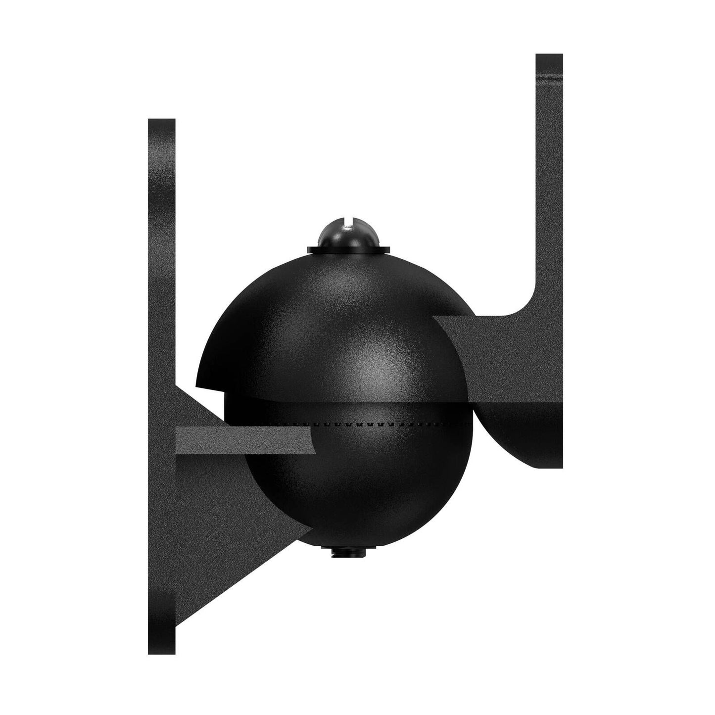 Practa Speaker Bracket - 2 Pack - Black - 60mm