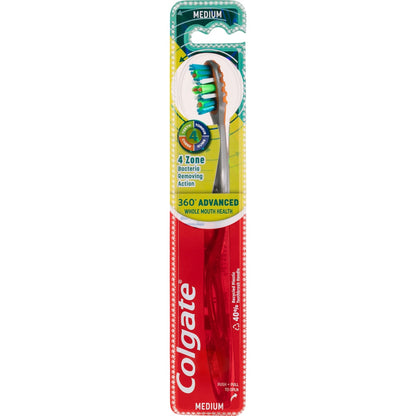 Colgate Toothbrush 360 - Bacteria Removing Action Each