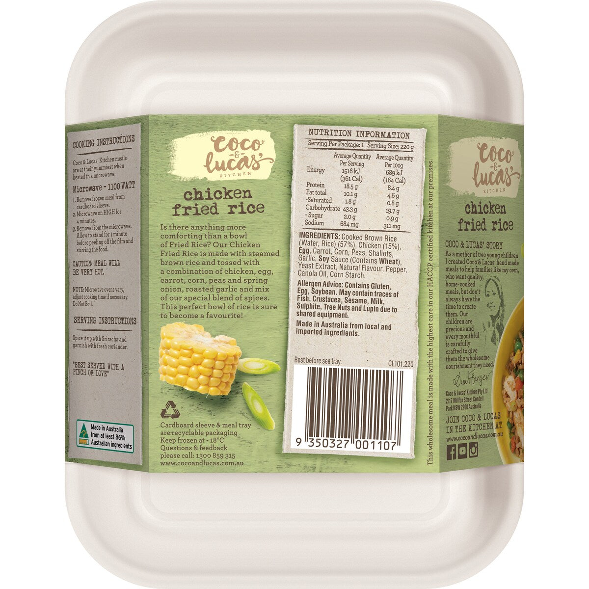 Coco & Lucas' Chicken Fried Rice Meal 220g