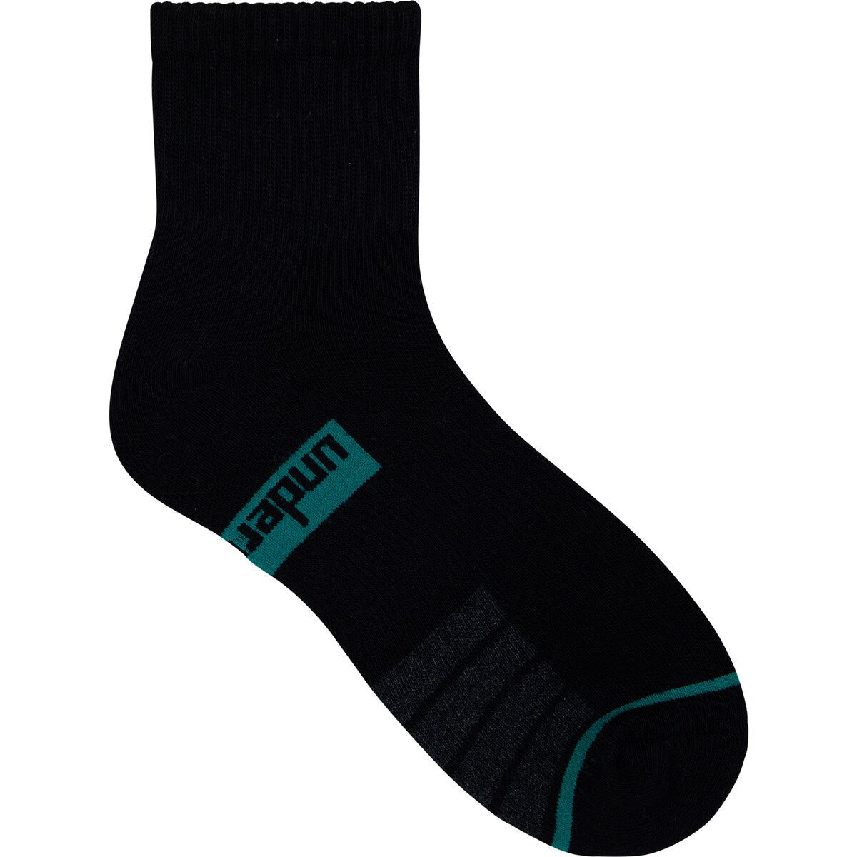 Underworks Mens Sport Quarter Crew Black 7 To 10 3 Pack