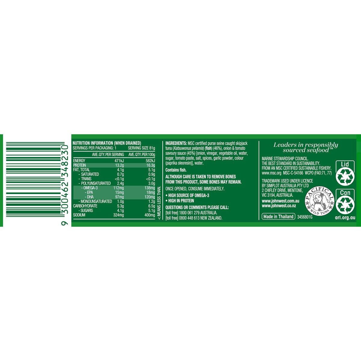 John West Onion & Tomato Savoury Tuna Tempters 95g