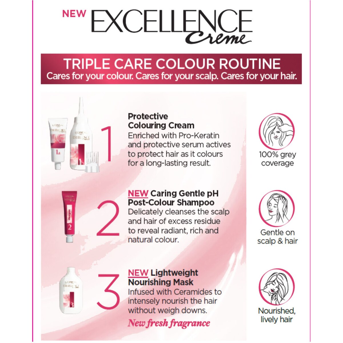 Loreal Excellence Creme Hair Colour 9 Light Blonde Each