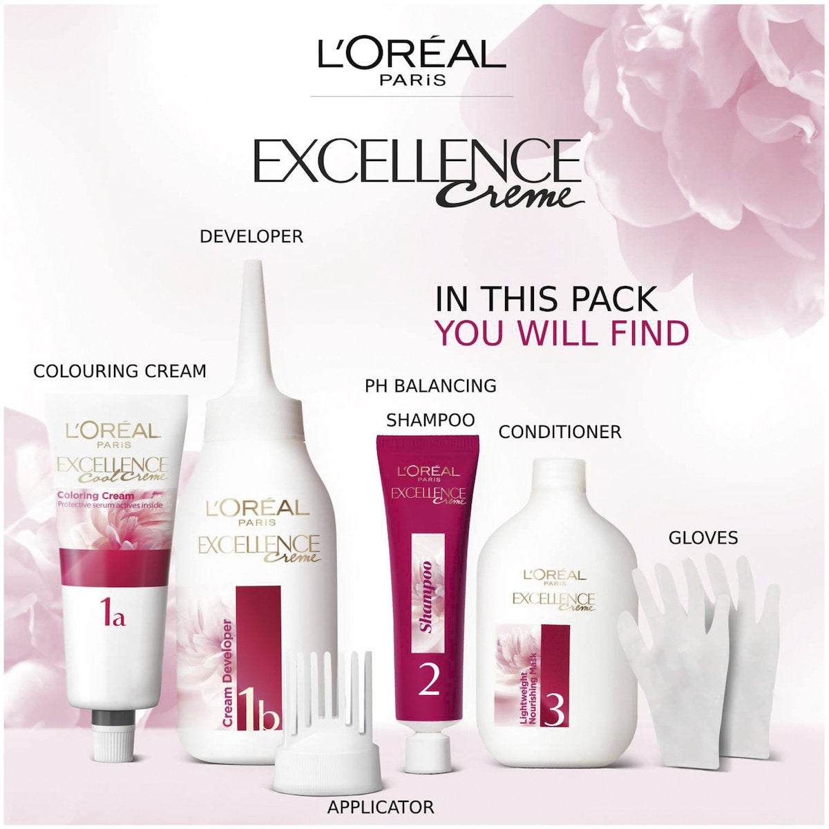 Loreal Paris Excellence Creme Hair Colour 9 Light Blonde Each