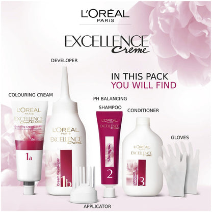 Loreal Paris Excellence Creme Hair Colour 9 Light Blonde Each
