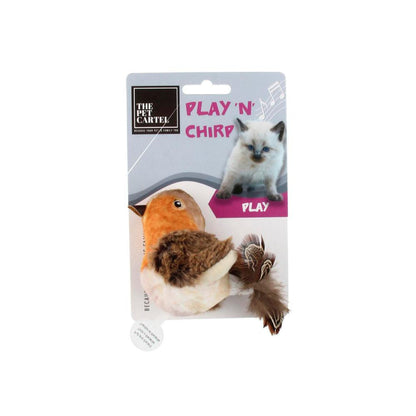 The Pet Cartel Play N Chirp Bird Cat Toy - 1 pack