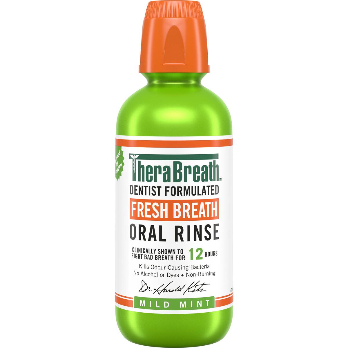 Therabreath Dentist Formulated Fresh Breath Oral Rinse Mild Mint 473ml