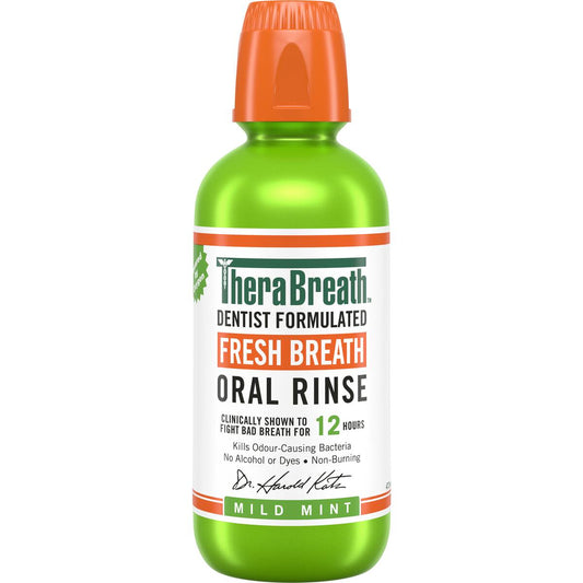 Therabreath Dentist Formulated Fresh Breath Oral Rinse Mild Mint 473ml