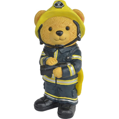 Garden Dream Polyresin Firefighter Bear Each