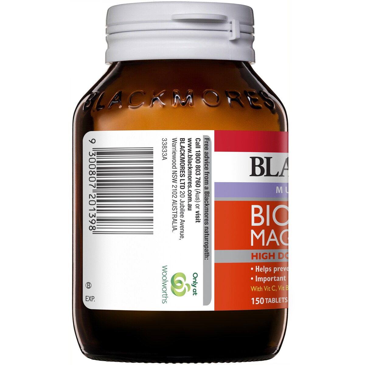 Blackmores Bio Magnesium Muscle Health Tablets 150 pack