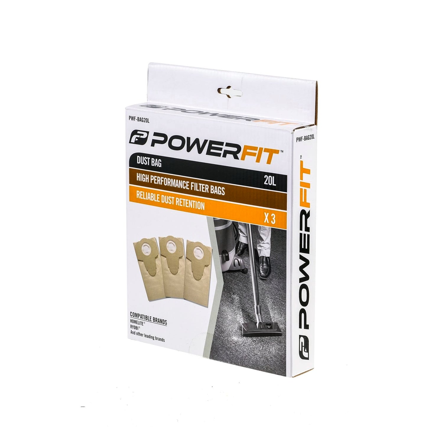 Powerfit Dust Bag - 20L - 3 Pack