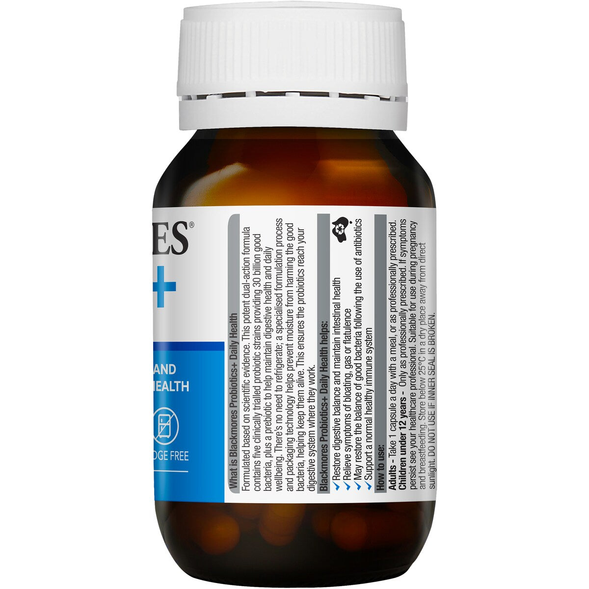 Blackmores Probiotics+ Daily Health Gut Health Vitamin Capsules 30 pack