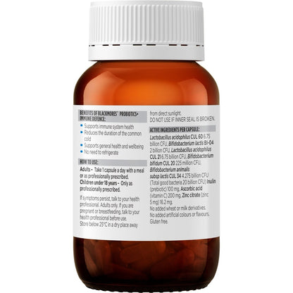 Blackmores Probiotics+ Immune Defence Gut Health Vitamin Capsules 30 pack