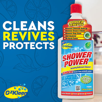 Ozkleen Shower Power Citrus Cleaner Squeeze Pack 750ml