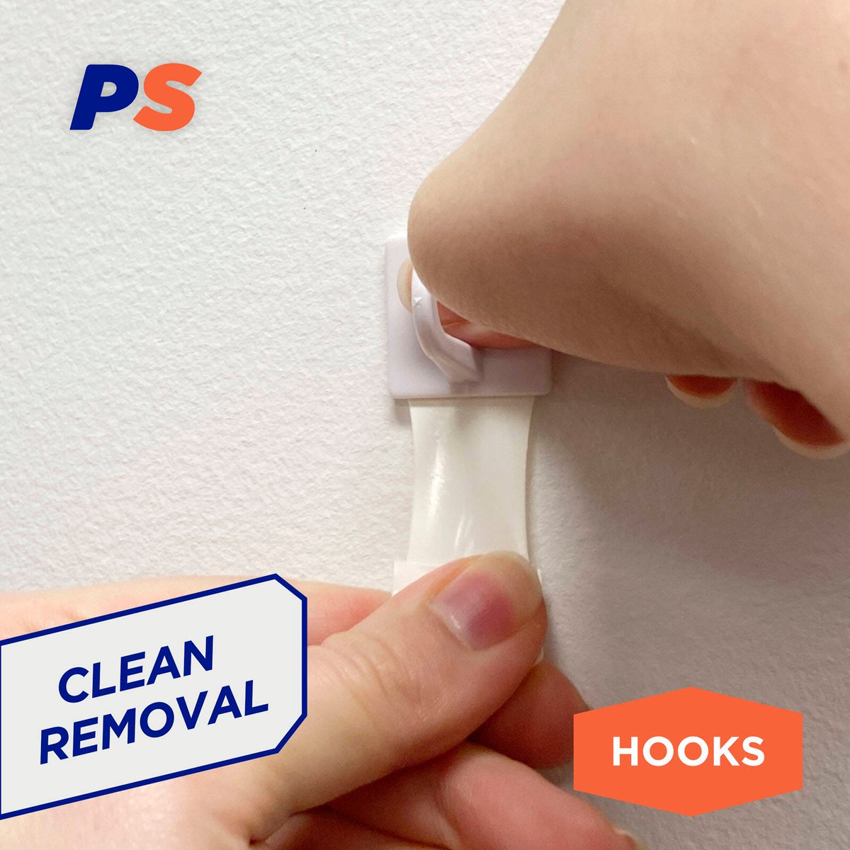 Permastik Mug Hooks - 10 Pack - Plastic - Removable Adhesive