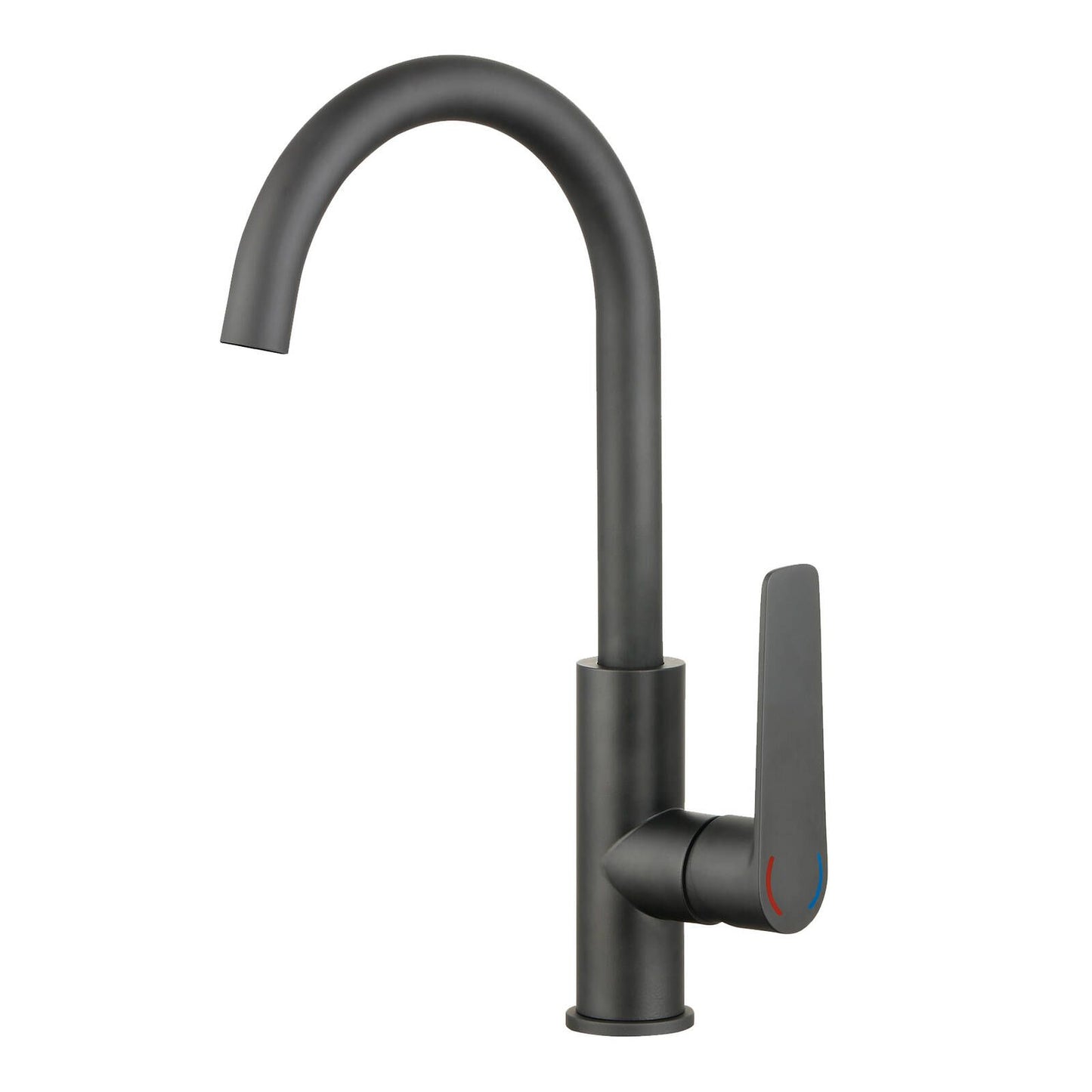 Evekare 35mm Matte Black Designer Extended Side Lever Sink Mixer