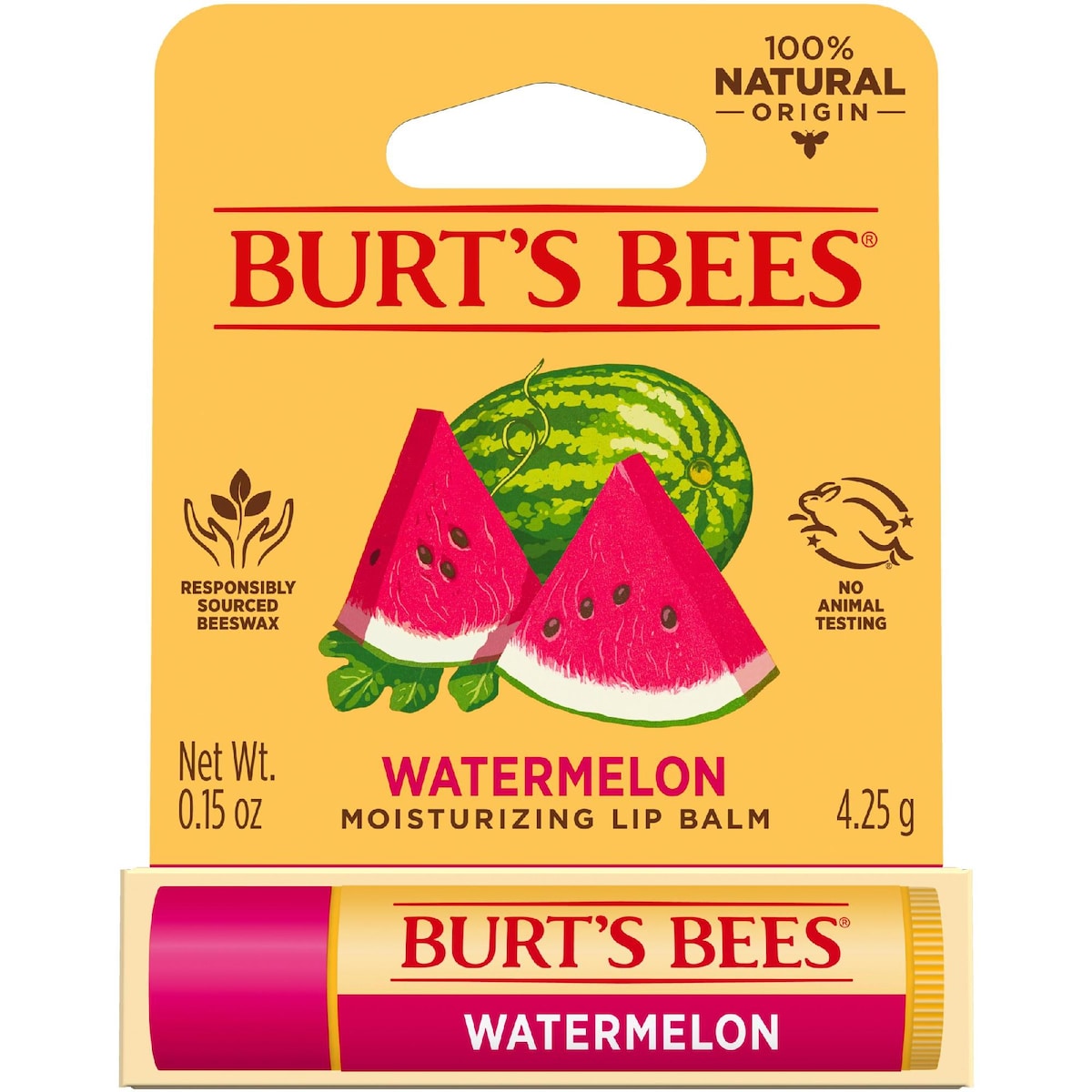 Burts Bees Moisturising Lip Balm Watermelon 4.25g