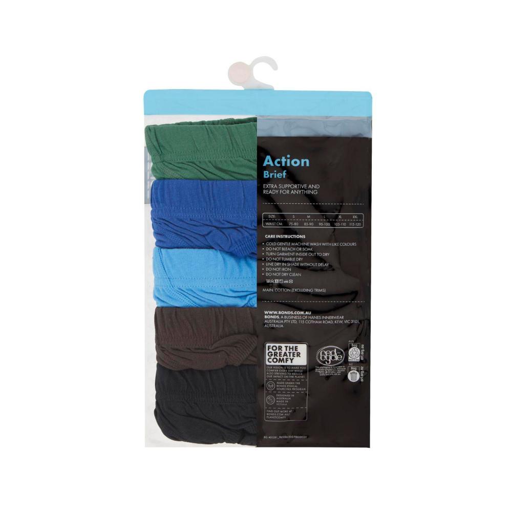 Bonds Mens Action Brief L - 5 PACK
