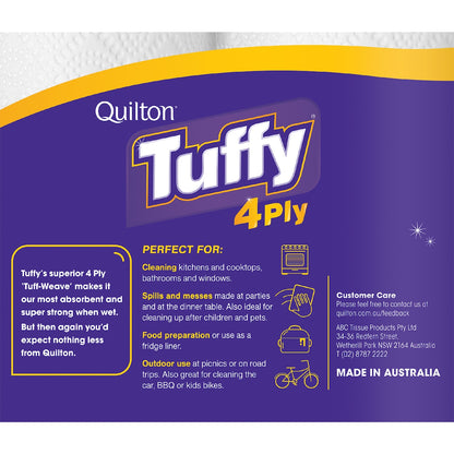 Quilton Tuffy 4 Ply White Paper Towel 3 X 60 Pack