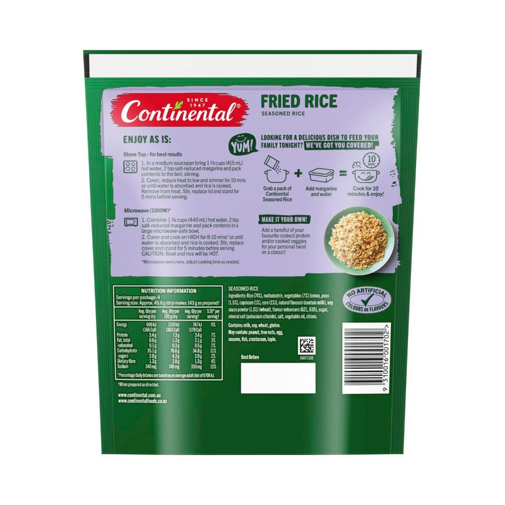 Continental Rice Oriental Fried - 180g