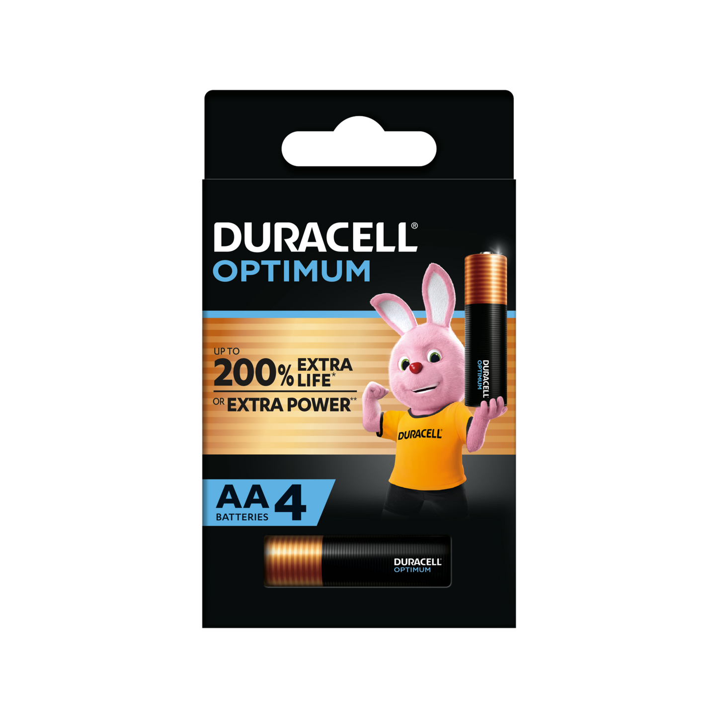 Duracell AA Optimum Batteries - 4 Pack