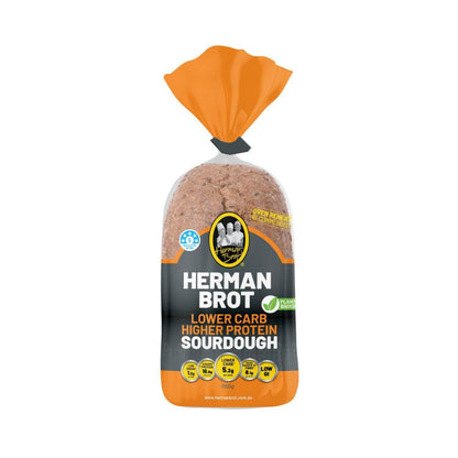 Herman Brot Lower Carb Lower Carb High Protein Sourdough Loaf - 550g
