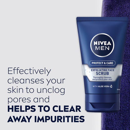 Nivea Men Protect & Care Face Wash & Exfoliating Face Scrub 125ml