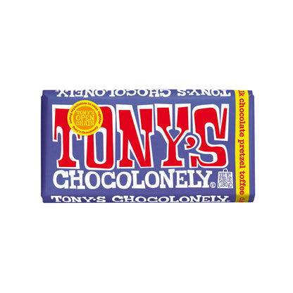 Tony's Chocolonely Dark Chocolate 42% Pretzel Toffee - 180g