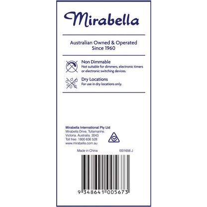 Mirabella 14W 1400lm LED GLS Everyday Globe Bayonet Warm White each