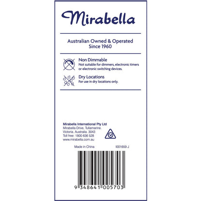 Mirabella 14W 1400lm LED GLS Everyday Globe Edison Screw Cool White each