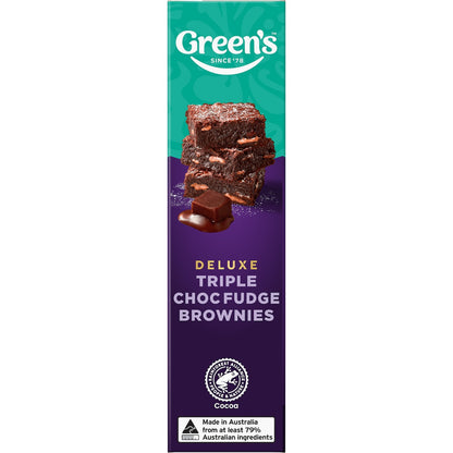 Greens Deluxe Triple Choc Brownie Mix 500g