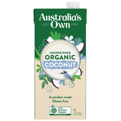 Australias Own Unsweetened Coconut Milk 1l