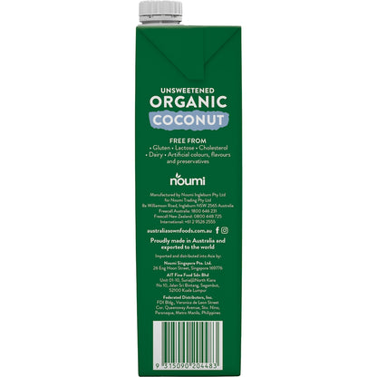 Australias Own Unsweetened Coconut Long Life Milk Uht 1l