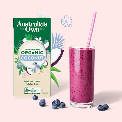 Australias Own Unsweetened Coconut Long Life Milk Uht 1l