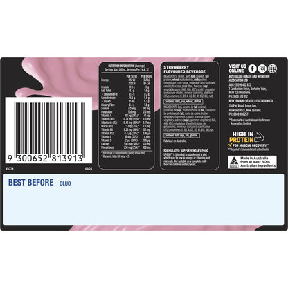 Sanitarium Up & Go Protein Energize Strawberry Flavour 250ml x 12 pack