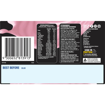 Up&go Protein Energize Liquid Breakfast Strawberry 250ml X 12 Pack