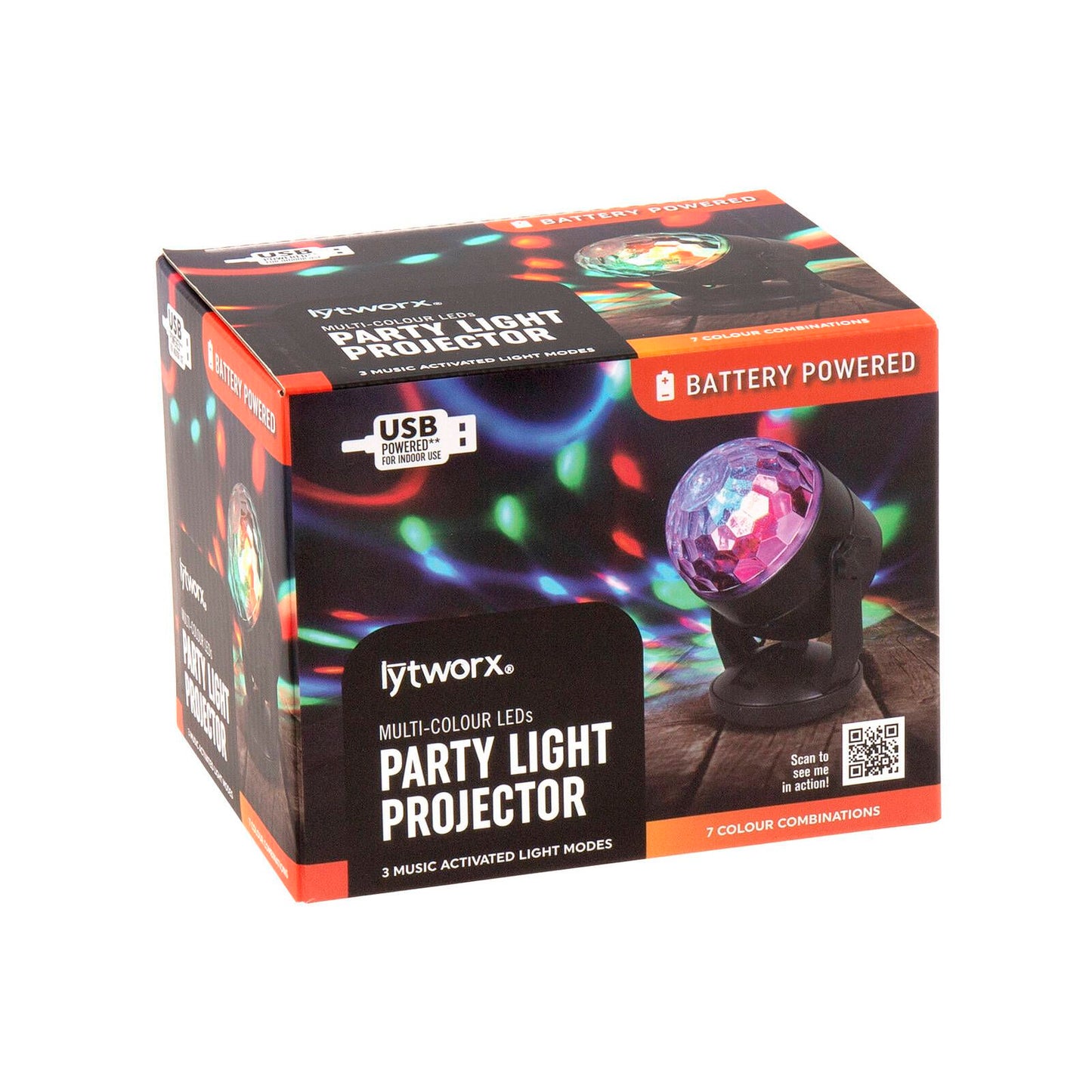 Lytworx Multicolour Party Light Projector - 110mm x 140mm
