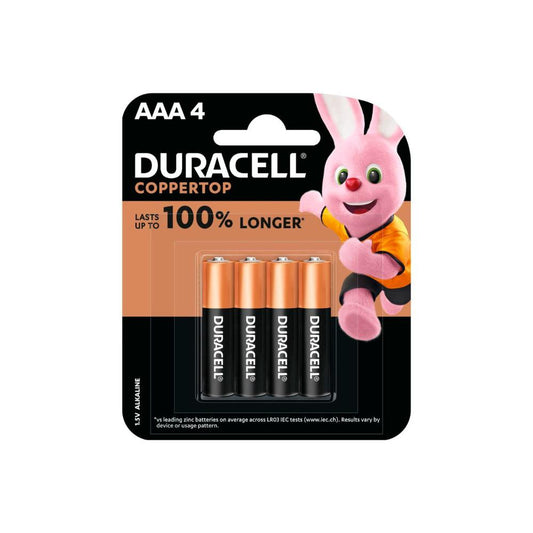 Duracell Coppertop AAA Alkaline Batteries - 4 Pack