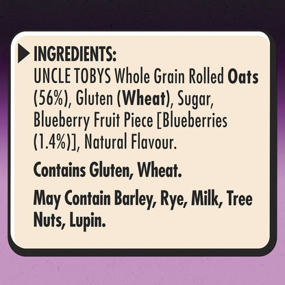 Uncle Tobys Big Bowl Quick Oats Protein Berry Porridge 368g X 8 Pack