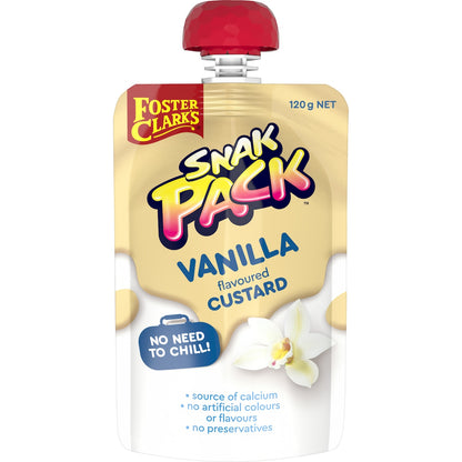 Foster Clark's Snak Pack Vanilla Flavoured Custard Pouch 120g