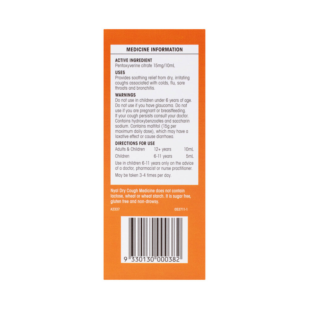 Nyal Dry Cough Mixture - 200mL