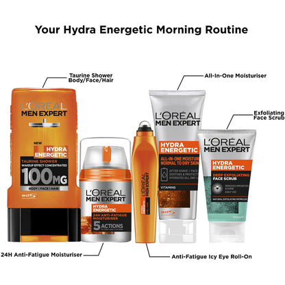 L'oreal Men Expert Hydra Energetic Deep Exfoliating Face Scrub 100ml