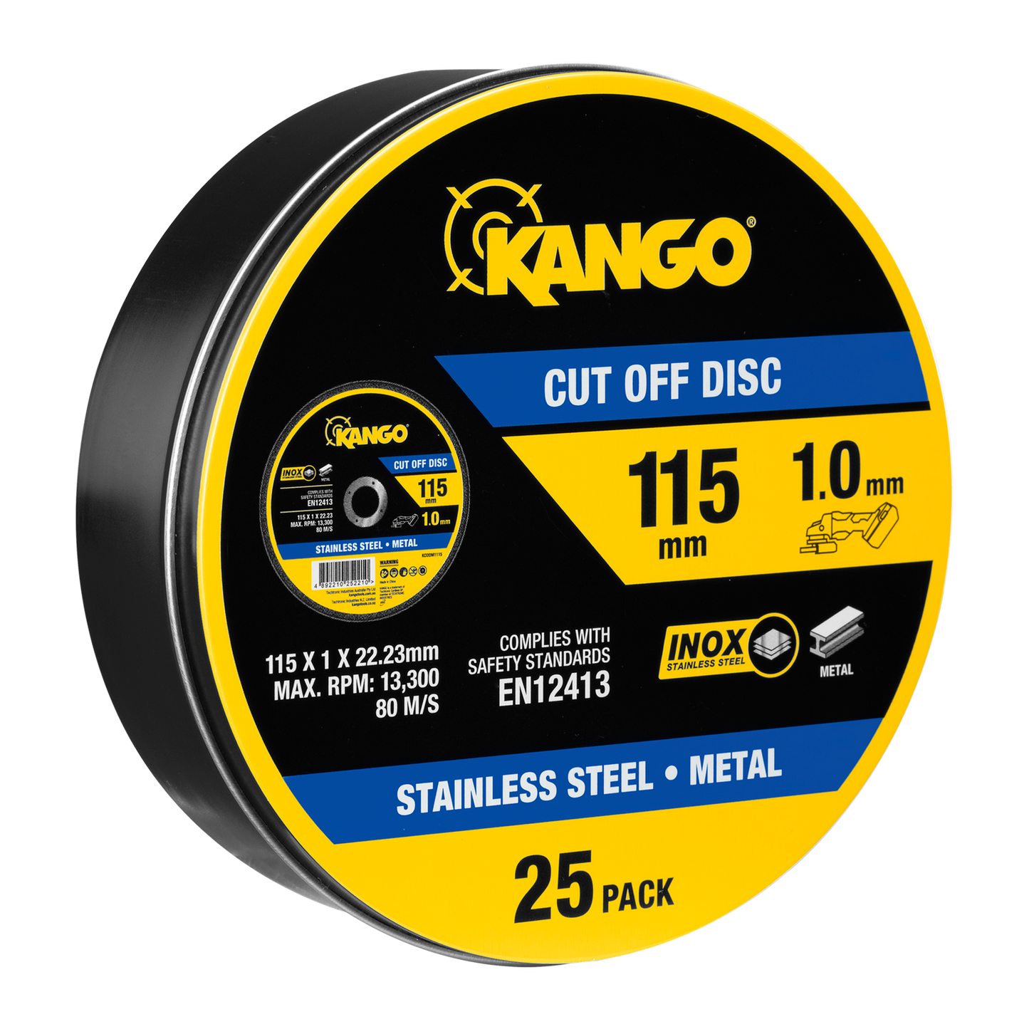 Kango Metal Cut Off Discs - 115mm - 25 Pack