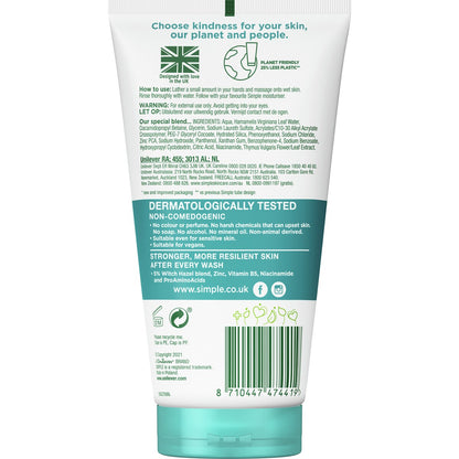 Simple Daily Skin Detox Purifying Facial Wash 150ml