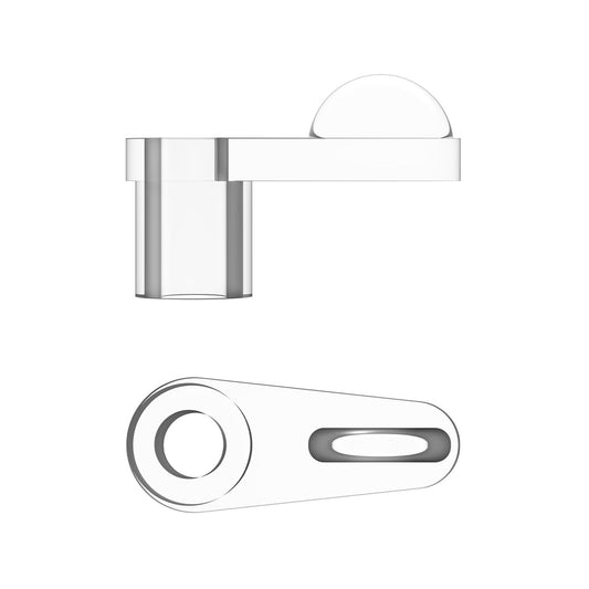 Rolltrak Flyscreen Swivel Clip 9mm Offset Clear – 20 Pack