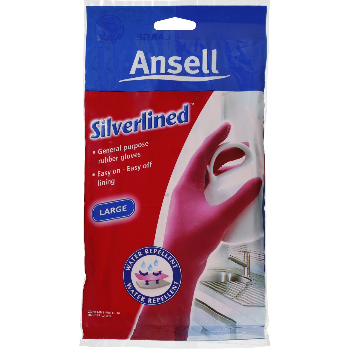 Vileda Ansell Smooth Silverlined Gloves Large Pair each