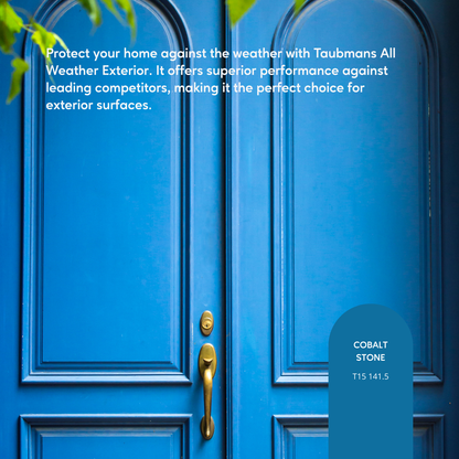 Taubmans All Weather Exterior Paint - 4L - Hi C Blue - Low Sheen