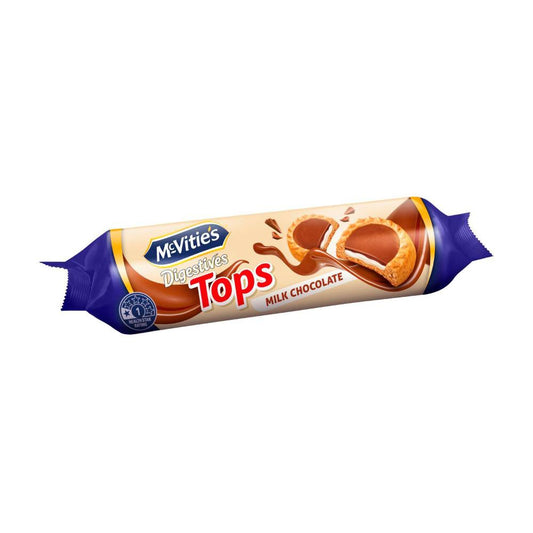 Mcvities Digestives Tops Biscuits Milk Chocolate - 100g